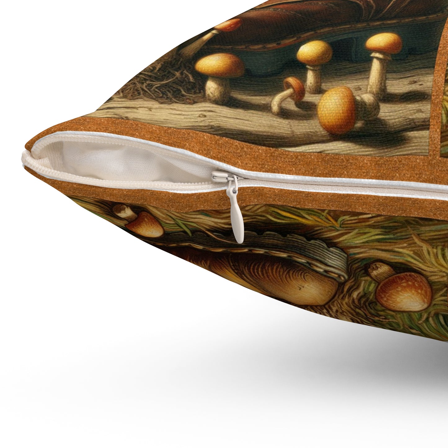 “Mushrooms and Old Shoe – Van Gogh Style” Spun Polyester Square Pillow - Multiple Sizes